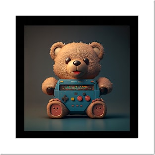 Futuristic Bear Gear Automaton Bear Posters and Art